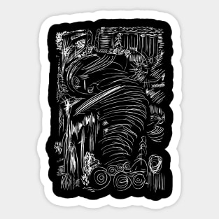 abstract art - M. C. Escher Style sketch Sticker